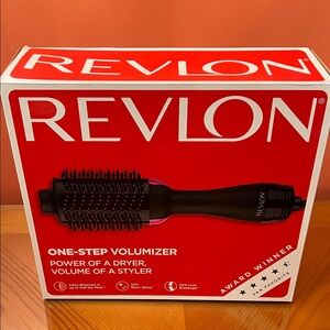 NEW Revlon Pink and Black One-Step Hair Dryer and Volumizer